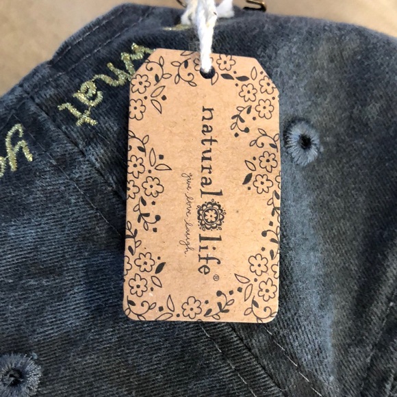 NEW Natural Life Cap Hat Lid • “Do what you love” • Heart with XOXO • boho - Picture 7 of 8